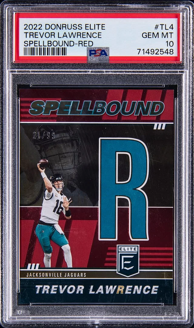 2022 Panini Donruss Trevor Lawrence Elite Spellbound Red #SB-TL4 card image