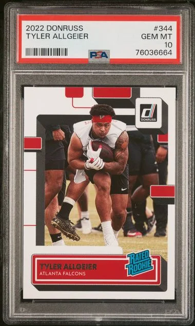 2022 Panini Donruss Tyler Allgeier #344 card image