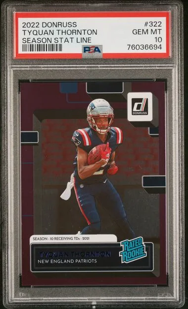 2022 Panini Donruss Tyquan Thornton Season Stat Line #322 card image