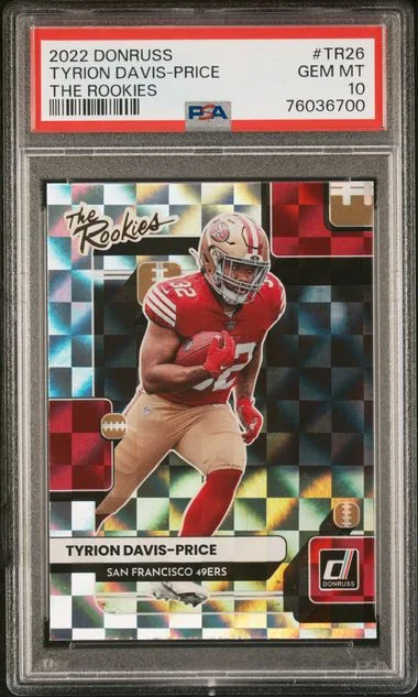 2022 Panini Donruss Tyrion Davis-Price The Rookies #Tr26 card image