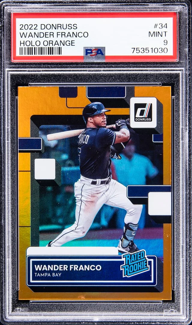 2022 Panini Donruss Wander Franco Holo Orange #34 card image