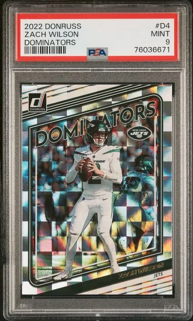 2022 Panini Donruss Zach Wilson Dominators #D4 card image