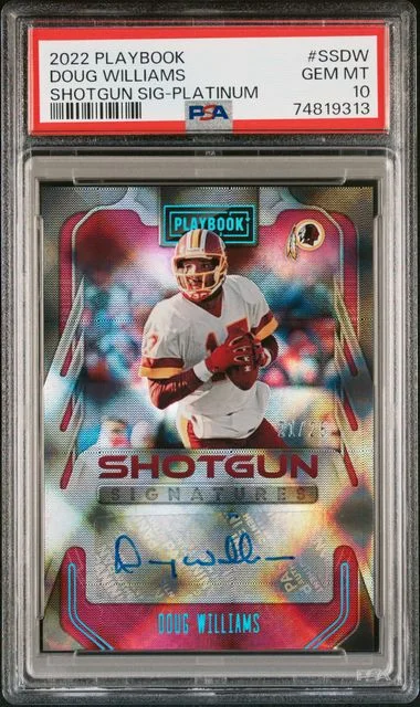2022 Panini Doug Williams Playbook Shotgun Signatures Platinum #SS-DW card image