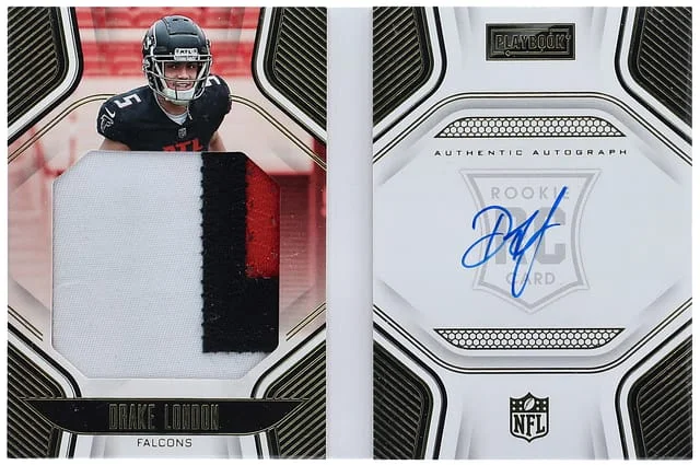 2022 Panini Drake London Playbook Rookies Playbook Jersey Autographs #207 card image