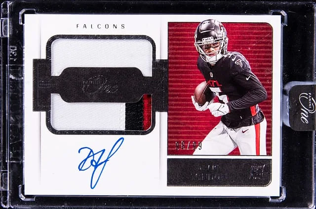 2022 Panini Drake London One Dual Patch Autographs Blue #31 card image