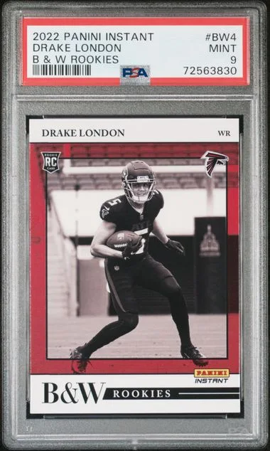 2022 Panini Drake London (/649) Instant Black & White Rookies #BW4 card image