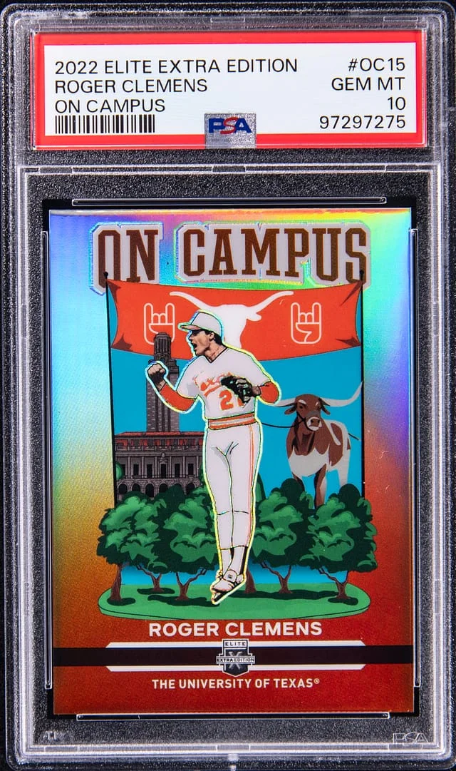 2022 Panini Elite Extra Edition Roger Clemens On Campus #OC15 card image