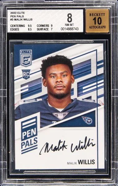 2022 Panini Elite Malik Willis Pen Pals #3 card image