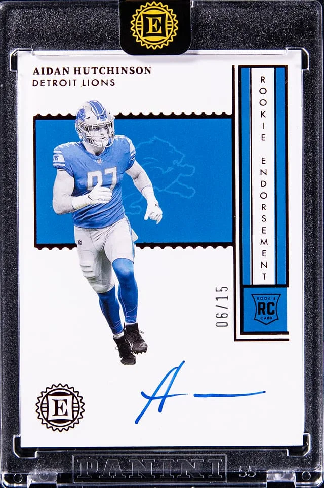 2022 Panini Encased Aidan Hutchinson Endorsement Ruby #RE-AH card image
