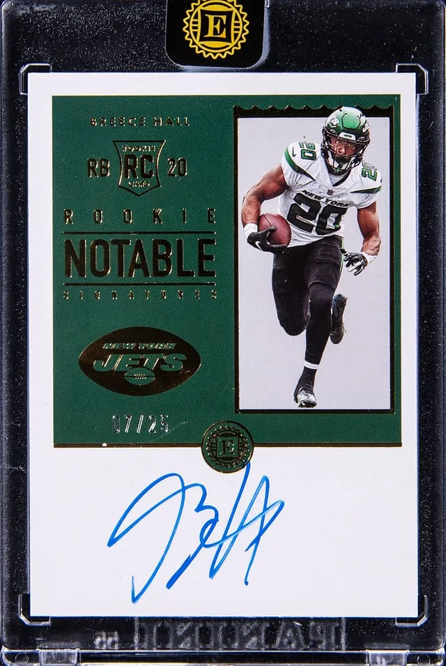 2022 Panini Encased Breece Hall Notable Signatures #RNS-BH card image