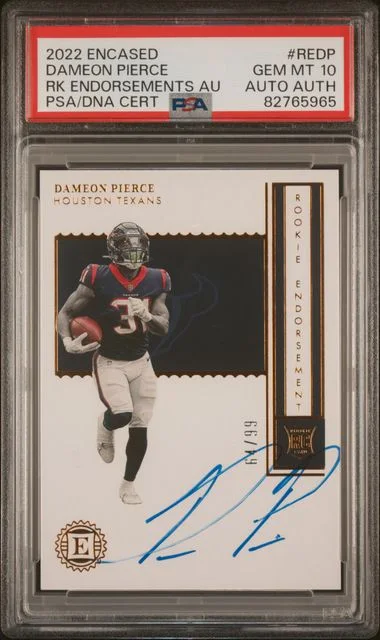 2022 Panini Encased Dameon Pierce Endorsements Autographs #RE-DP card image