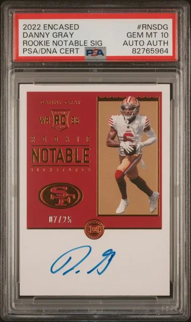2022 Panini Encased Danny Gray Notable Signatures #RNS-DG card image
