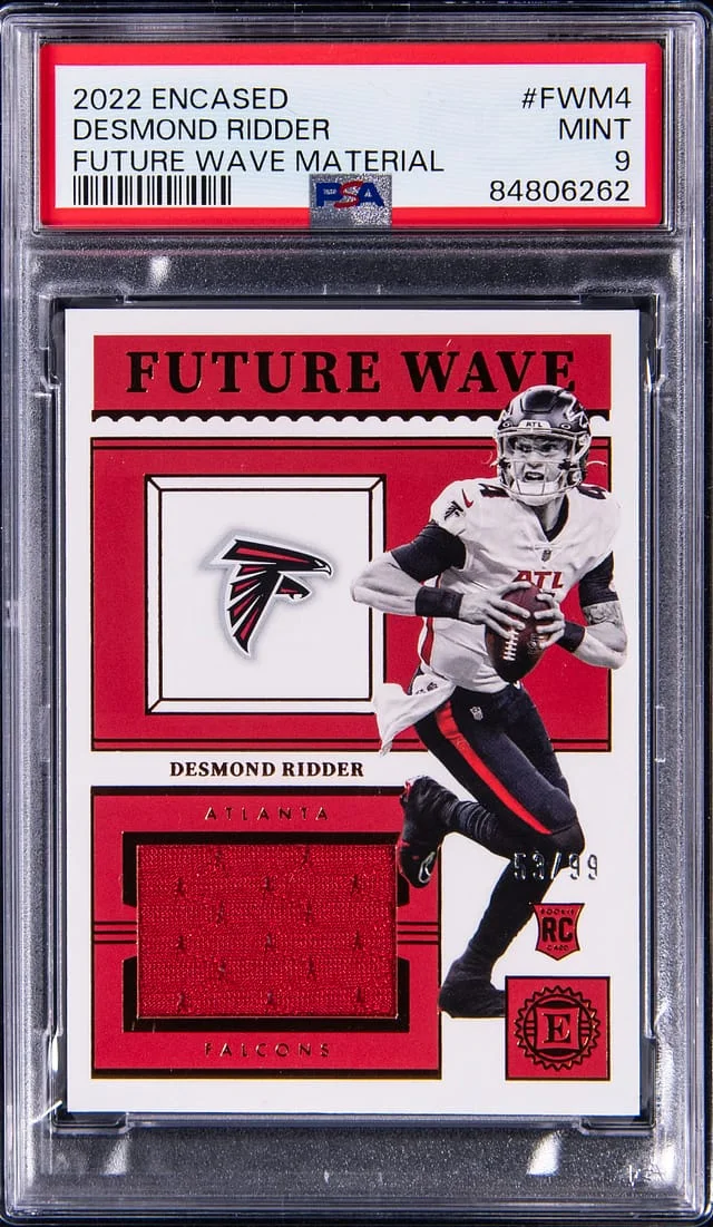 2022 Panini Encased Desmond Ridder Future Wave Material #FWM4 card image