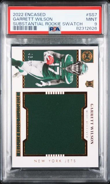 2022 Panini Encased Garrett Wilson Substantial Swatches #Ss7 card image
