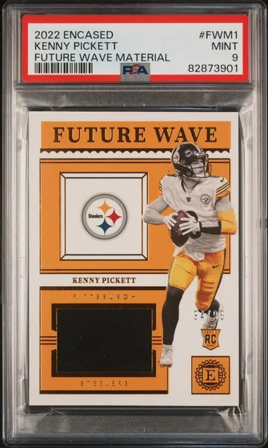 2022 Panini Encased Kenny Pickett Future Wave Materials #FWM1 card image