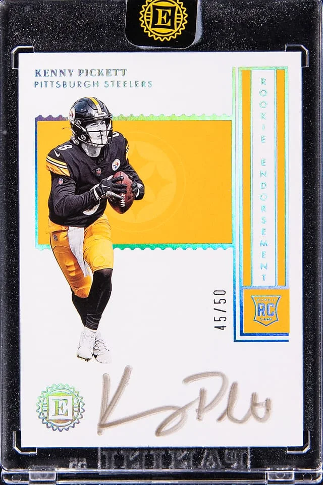2022 Panini Encased Kenny Pickett Endorsement Autograph Silver #RE-KP card image