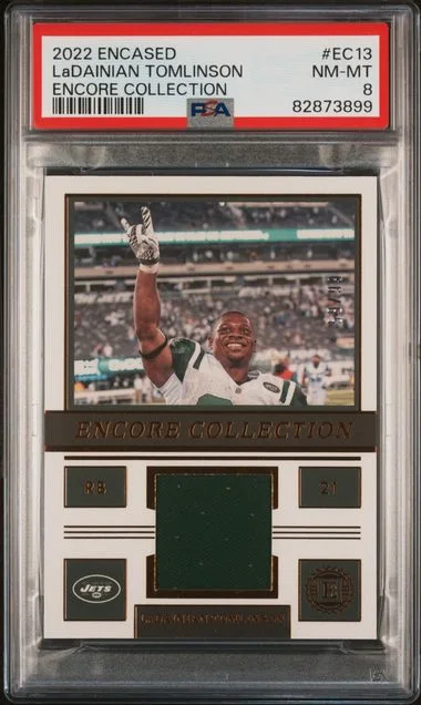 2022 Panini Encased Ladainian Tomlinson Encore Collection #EC13 card image