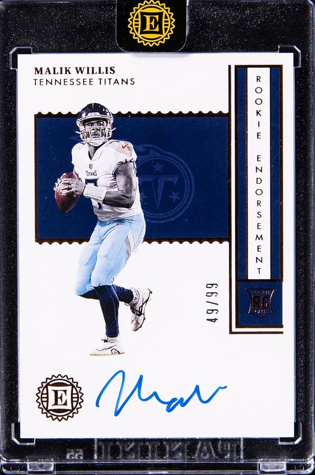 2022 Panini Encased Malik Willis Endorsement #RE-MW card image