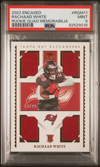 2022 Panini Encased Rachaad Quad Memorabilia #Rqm11 card image