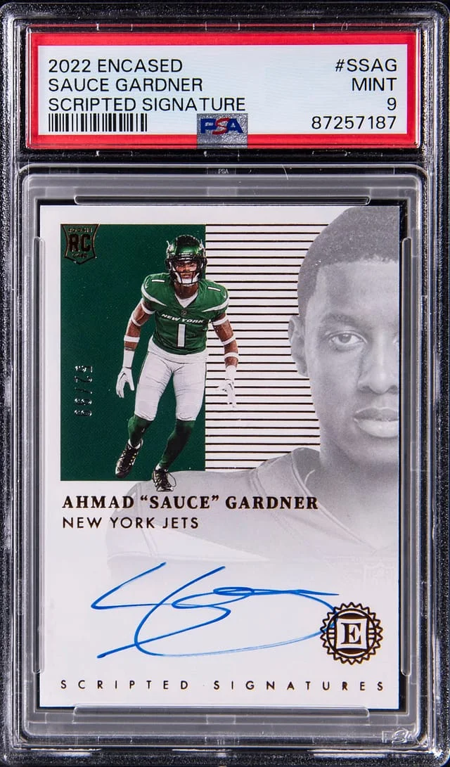 2022 Panini Encased Sauce Gardner Scripted Signature #SS-AG card image