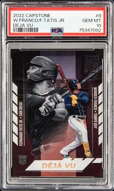 2022 Panini Fernando Tatis Jr./Wander Franco Capstone Deja Vu #8 card image