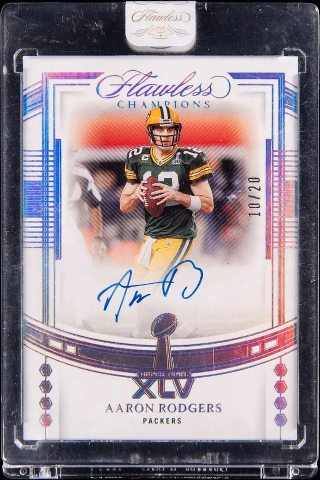 2022 Panini Flawless Aaron Rodgers Champions Signatures #1X-AR card image