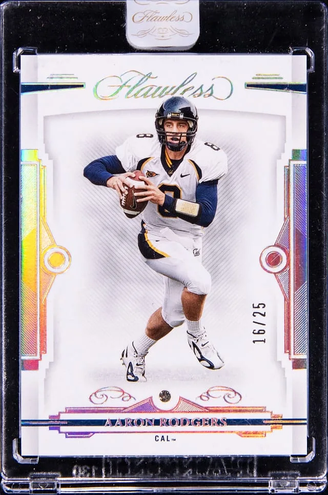 2022 Panini Flawless Aaron Rodgers Diamond Collegiate #2 card image