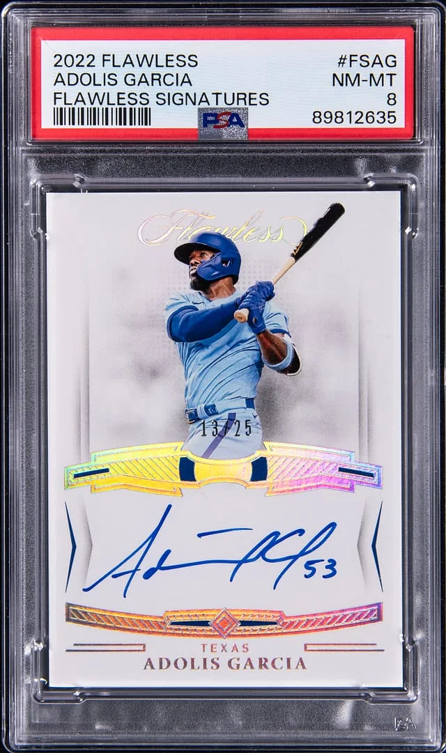 2022 Panini Flawless Adolis Garcia Signatures #FS-AG card image