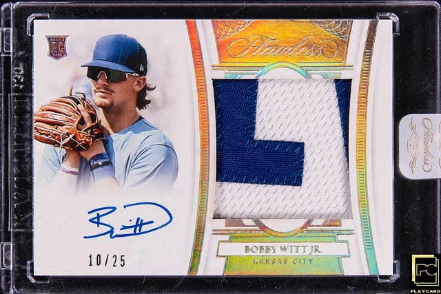 2022 Panini Flawless Bobby Witt Jr. Patch Signatures #RCP-BW card image