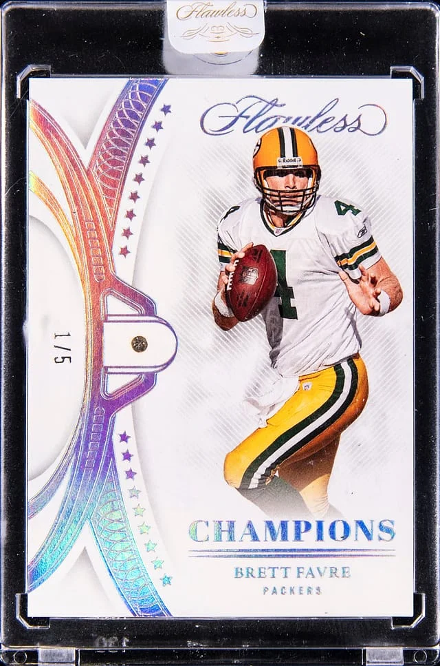 2022 Panini Flawless Brett Favre Diamond Champions #SBC-6 card image