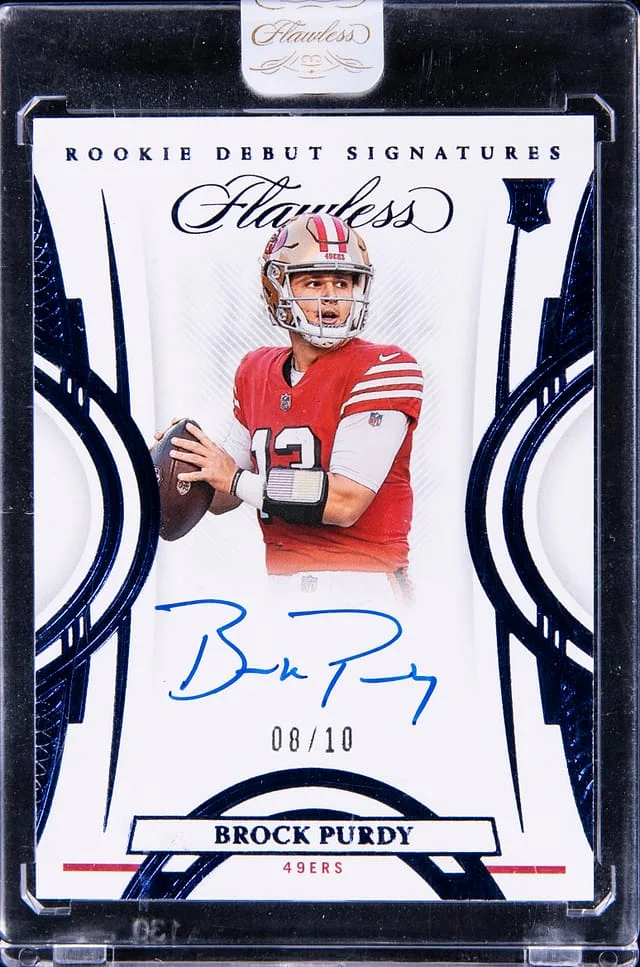 2022 Panini Flawless Brock Purdy Debut Signatures Sapphire #RDS-BP card image