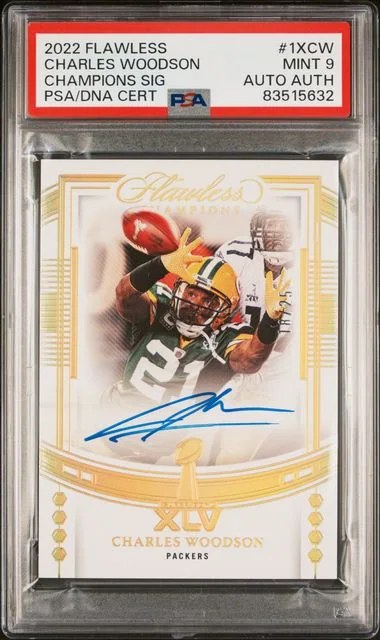 2022 Panini Flawless Charles Woodson Champions Signatures #1X-CW card image