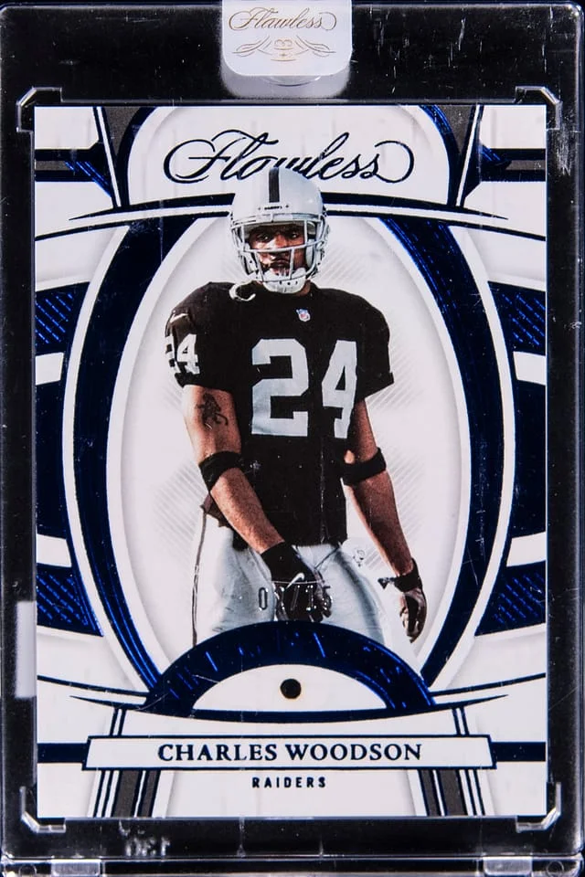 2022 Panini Flawless Charles Woodson Sapphire #74 card image