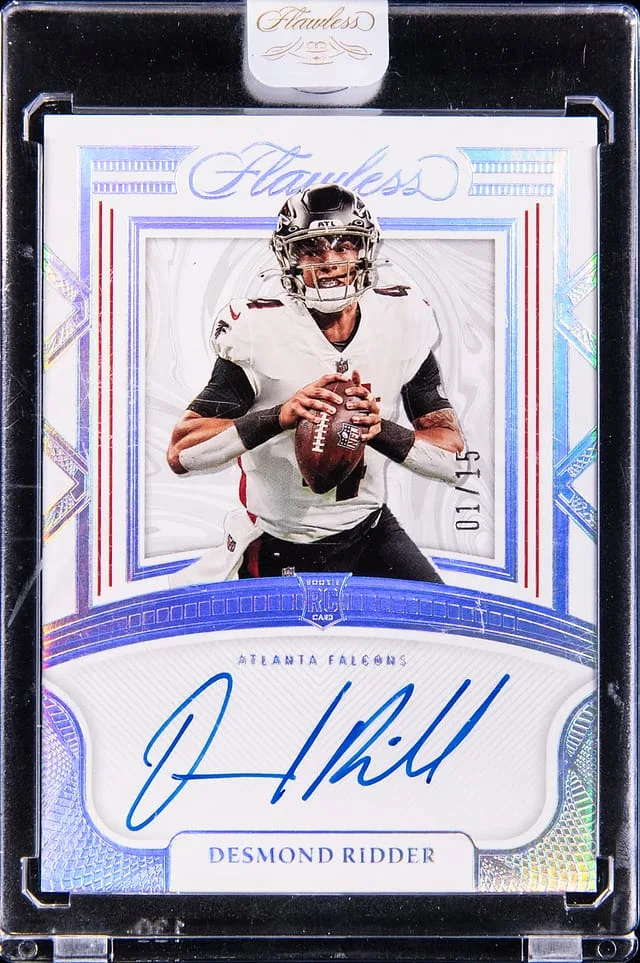 2022 Panini Flawless Desmond Ridder Shadow Signatures Silver #RSS-DR card image
