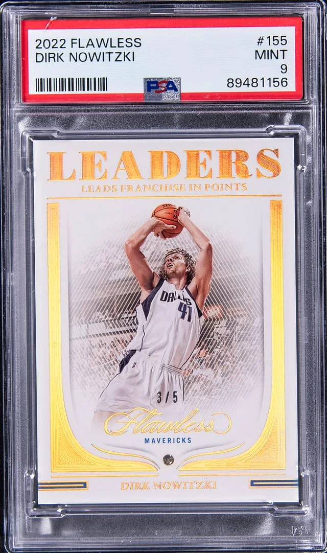 2022 Panini Flawless Dirk Nowitzki Diamond Leaders #155 card image