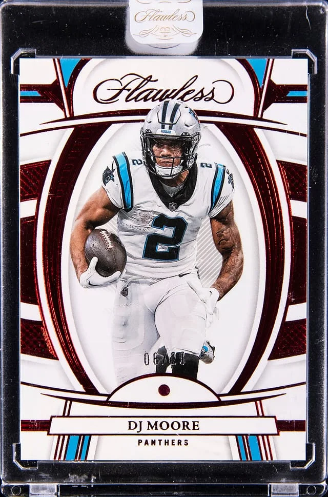 2022 Panini Flawless D.J. Moore Ruby #8 card image