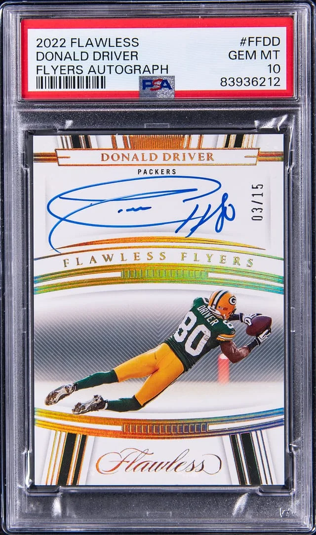 2022 Panini Flawless Donald Driver Flyers Autograph #FFDD card image