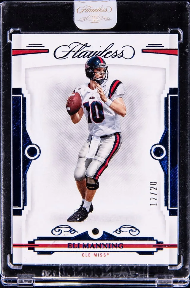 2022 Panini Flawless Eli Manning Collegiate #34 card image