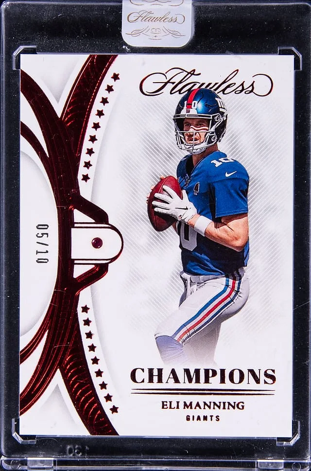 2022 Panini Flawless Eli Manning Diamond Super Bowl Champions Diamond Ruby #SBC-10 card image