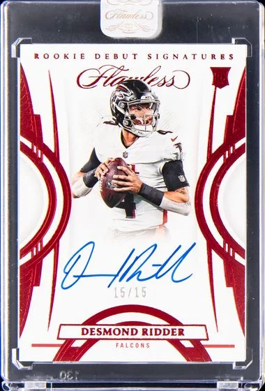 2022 Panini Flawless Football Desmond Ridder #no-number card image