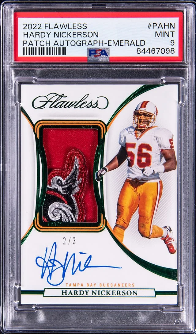 2022 Panini Flawless Hardy Nickerson (#45325) Patch Autographs Emerald #PAHN card image