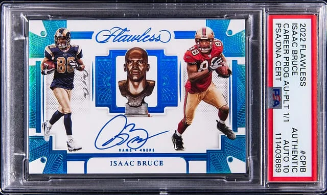 2022 Panini Flawless Isaac Bruce Career Progress #CP-IB card image