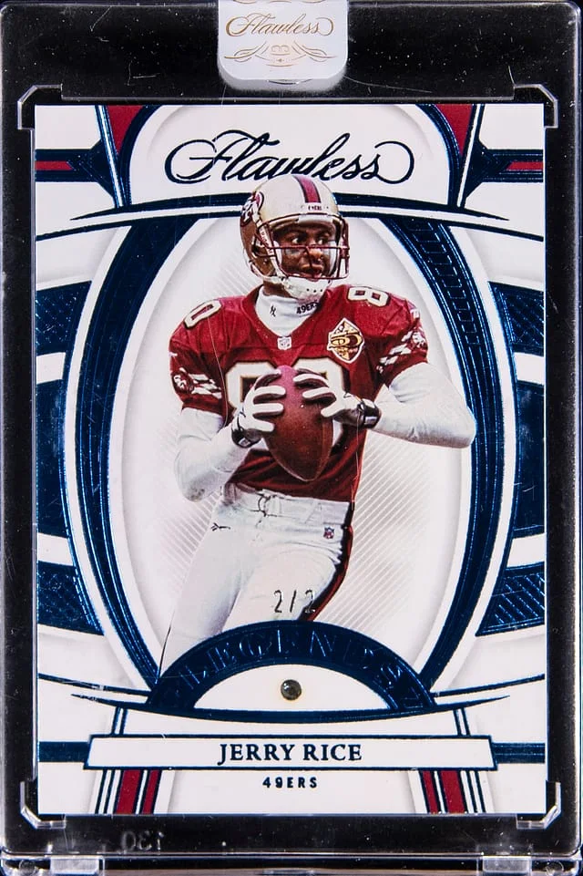 2022 Panini Flawless Jerry Rice Sapphire #77 card image