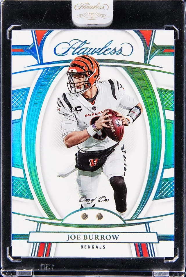 2022 Panini Flawless Joe Burrow - Panini Encased Double Diamond #11 card image