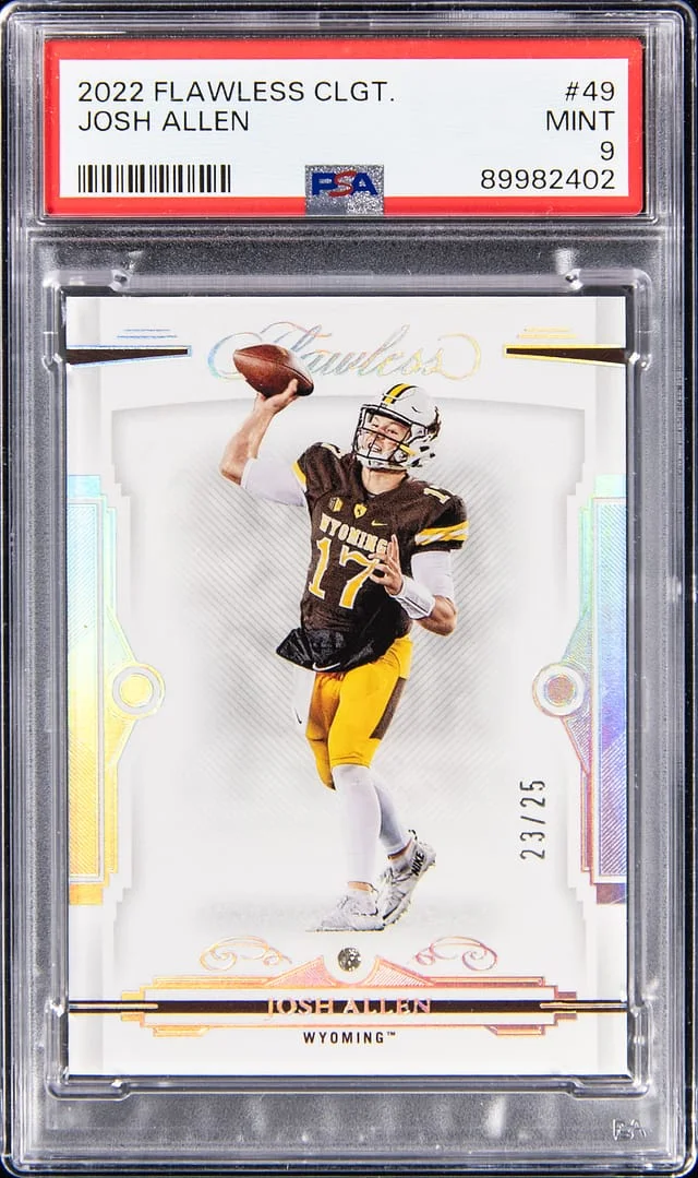2022 Panini Flawless Josh Allen Collegiate #49 card image