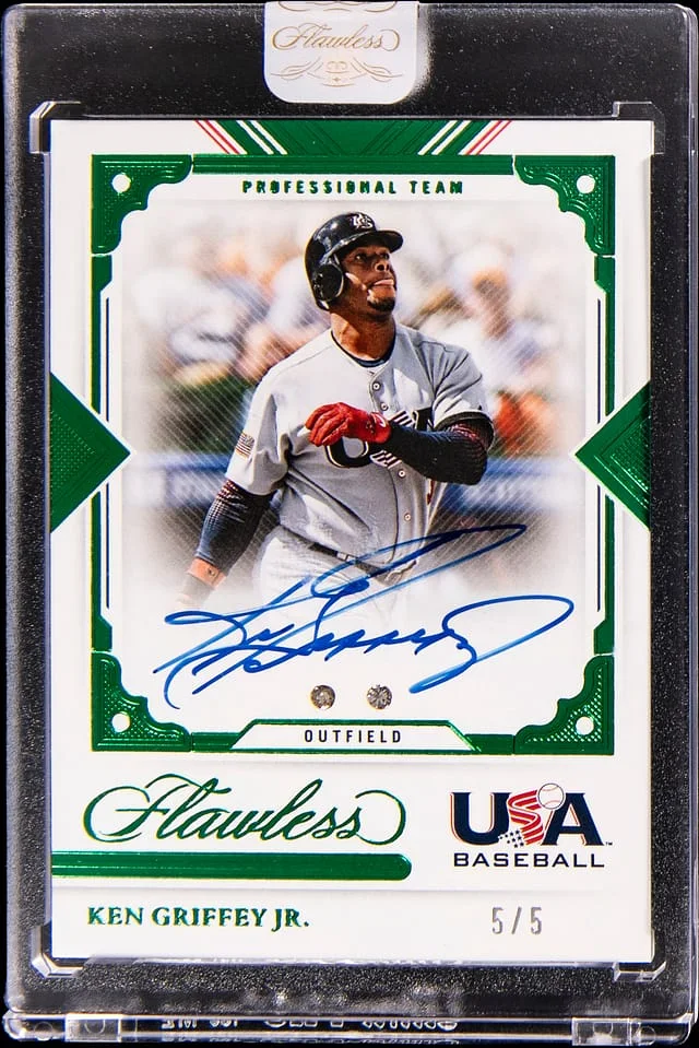 2022 Panini Flawless Ken Griffey Jr. USA Baseball Emerald #USA-KG card image