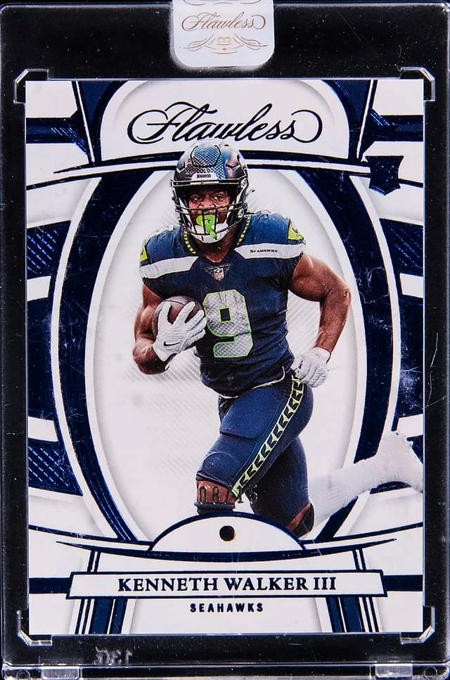 2022 Panini Flawless Kenneth Walker III Sapphire #105 card image