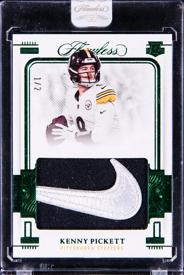 2022 Panini Flawless Kenny Pickett Patch - Panini Encased Symbols #FS-KP card image