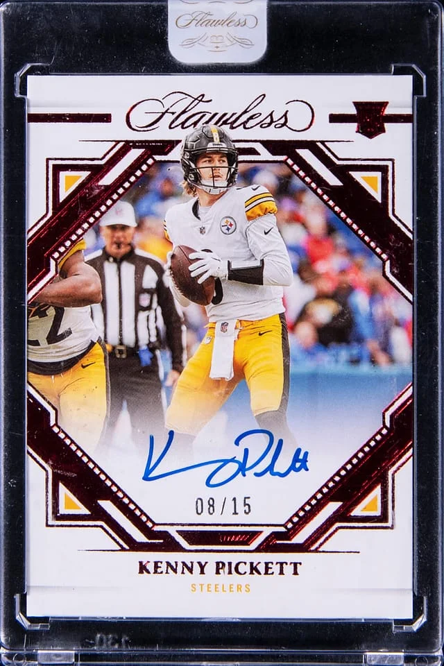 2022 Panini Flawless Kenny Pickett Signatures Ruby #RFS-KP card image