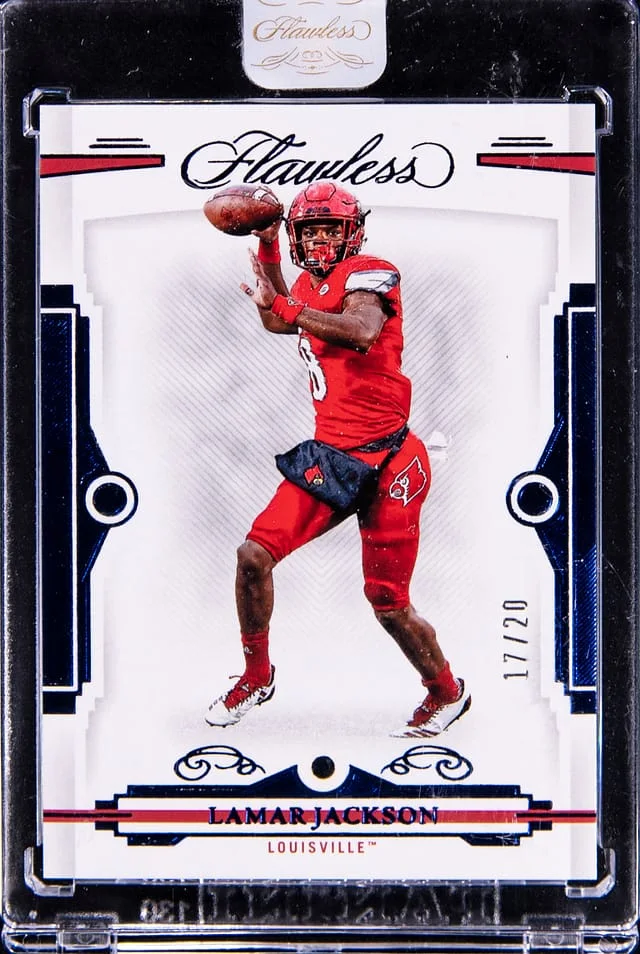 2022 Panini Flawless Lamar Jackson Collegiate #62 card image